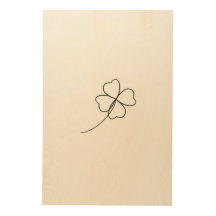 Simple Minimalist Cute Four-leaf Clover