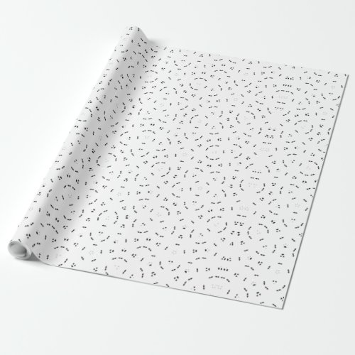 Simple Minimalist Damask Patterned Wrapping Paper