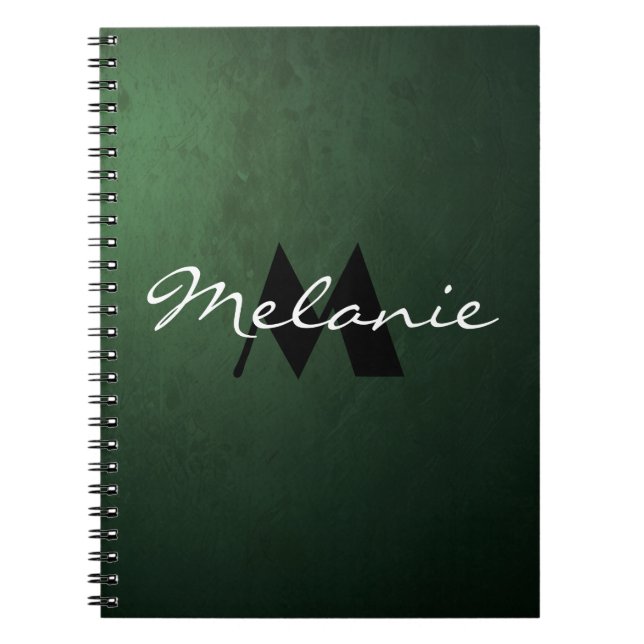 Simple Minimalist Dark Notebook (Front)