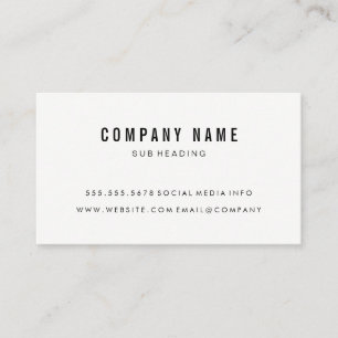 Simple Minimalist Discount Card