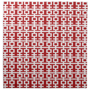 Simple Minimalist Double Happiness Chinese Wedding Cloth Napkin