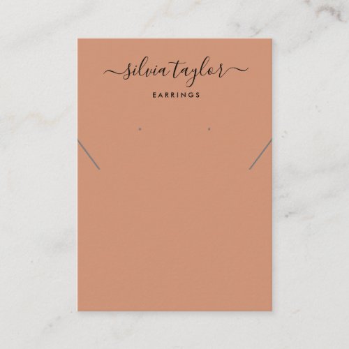Simple minimalist  Earring Necklace display card