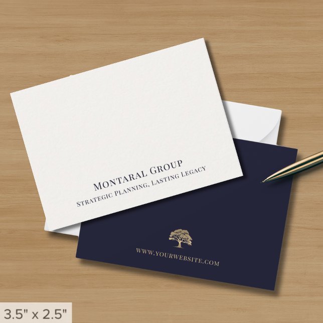 Simple Minimalist Elegant Business Note Card (Creator Uploaded)