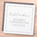 Simple Minimalist Elegant Chic Heart Bridal Shower Car Magnet<br><div class="desc">This simple and modern design is composed of sans serif and playful cursive typography with doodle hearts. Perfect for wedding bridal shower party favors.</div>