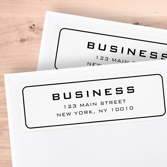 Simple Minimalist Elegant Frame Business Name Label (Creator Uploaded)