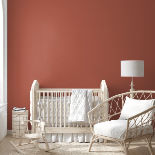 Simple Minimalist Elegant Plain Burnt Sienna Chic Wallpaper