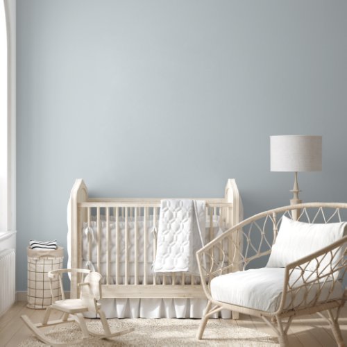 Simple Minimalist Elegant Plain Pastel Blue Chic Wallpaper