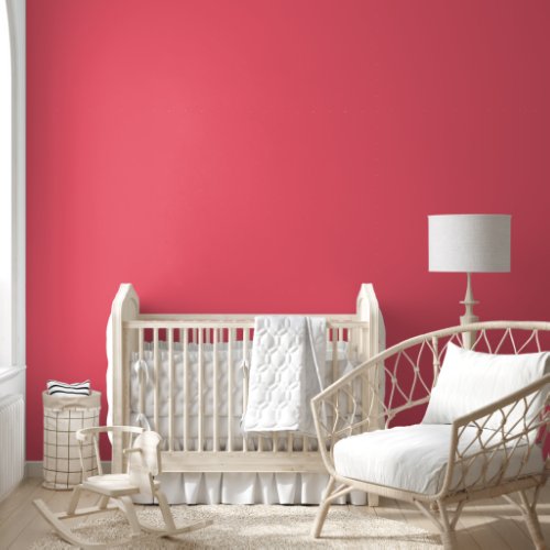 Simple Minimalist Elegant Plain Red Chic Wallpaper