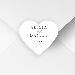 Simple minimalist elegant wedding favor label