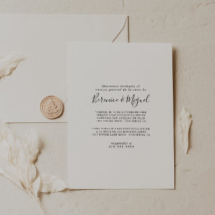Simple Minimalist Ensayo General Invitation