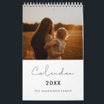Simple minimalist family calendar 2023<br><div class="desc">A modern photo calendar to customize with your family pictures,  a perfect way to start the year 2023. Fully customizable text colors.</div>