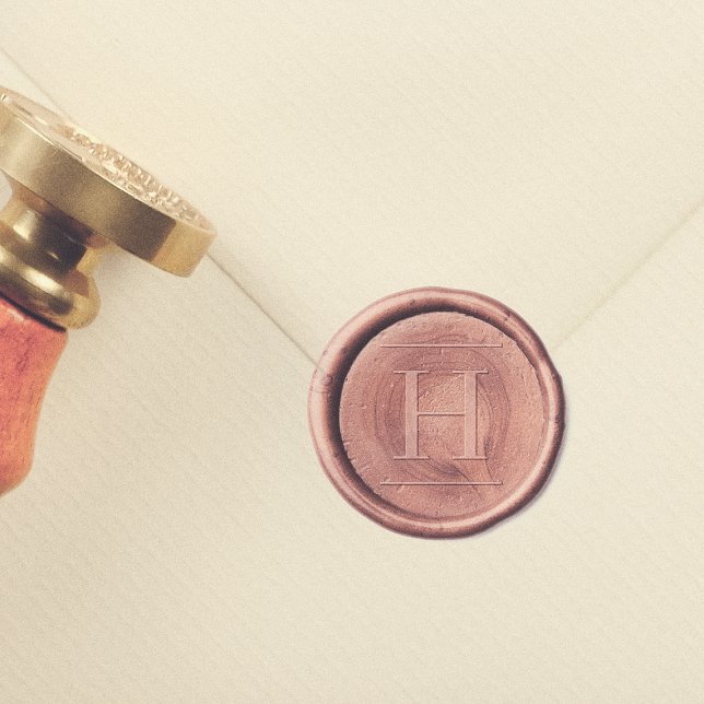 Simple Minimalist Family Monogram Wax Seal Sticker (Creator Uploaded)