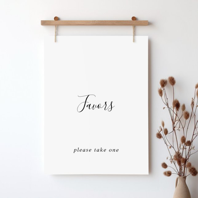 Simple Minimalist Favors Sign (Creator Uploaded)