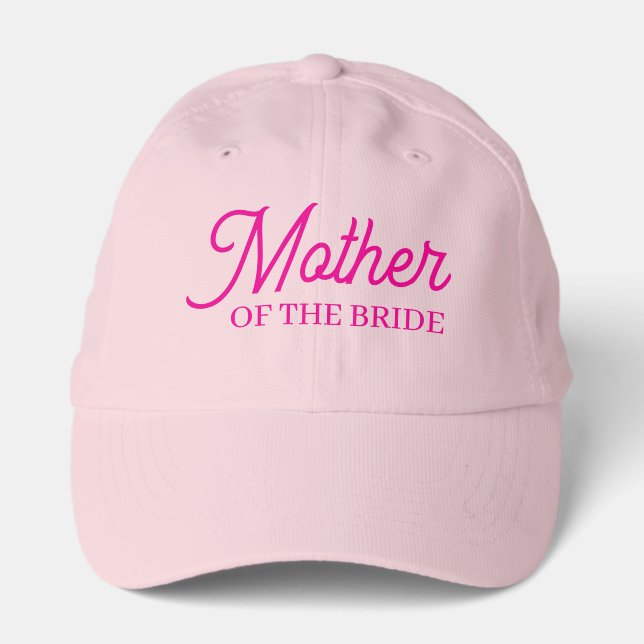 Simple Minimalist Girly Mother of the Bride Performance Cap (Front)