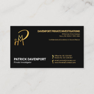 Simple Minimalist Gold Footprint Buttons P I Business Card
