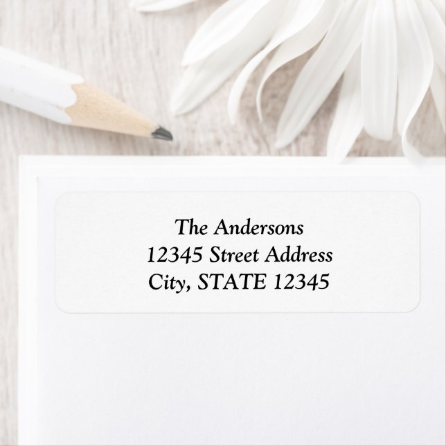 Simple Minimalist Graduation Return Address Label (Insitu)