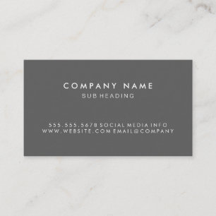 Simple Minimalist (Gray) Discount Card