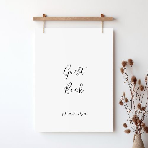 Simple Minimalist Guest Book Sign