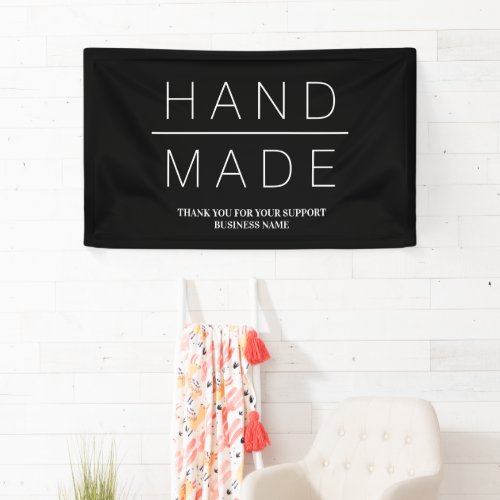 Simple Minimalist Handmade Business Banner