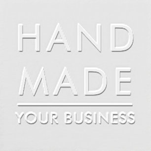 Simple Minimalist Handmade Custom Business Name Embosser