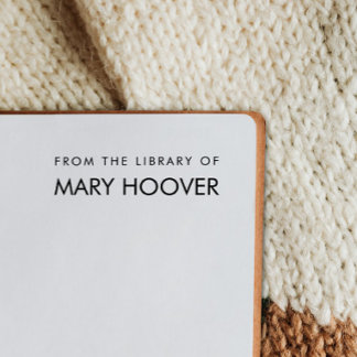Simple Minimalist Handwritten From The Library Of Self-inking Stamp