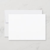 Simple Minimalist Handwritten Script Wedding RSVP Card (Back)