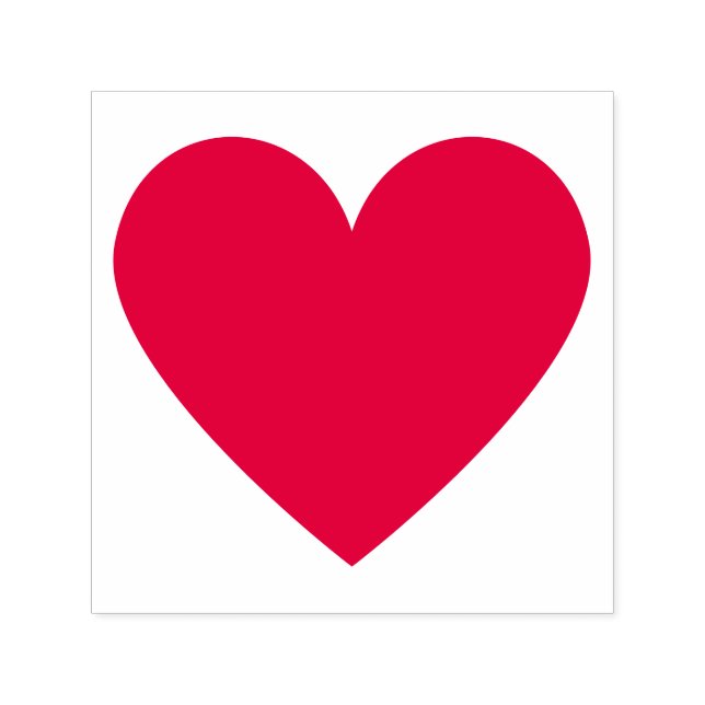 Simple Minimalist Heart Customizable Self-inking Stamp (Design)