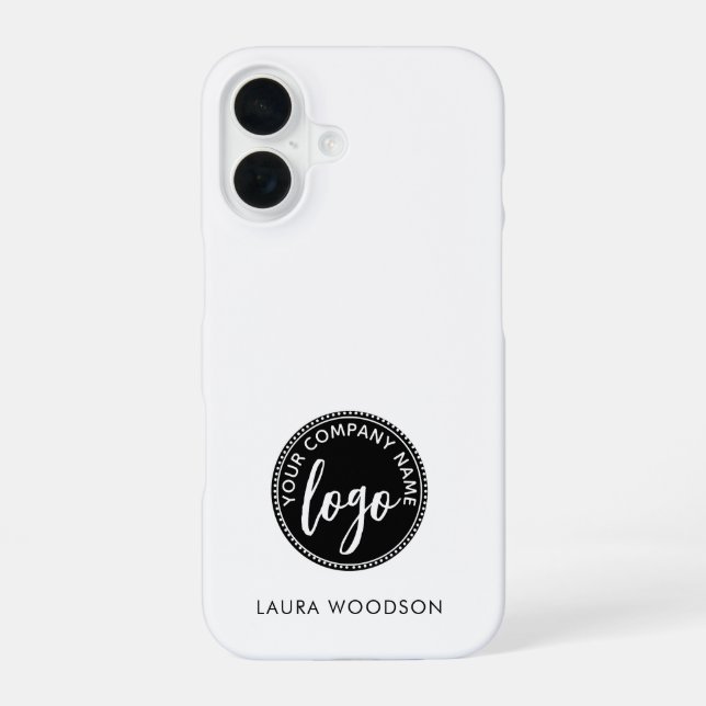 Simple Minimalist Logo Name  Iphone Case (Back)