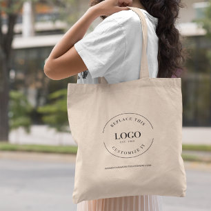 Simple Minimalist Logo Promotional Business Swag Tote Bag