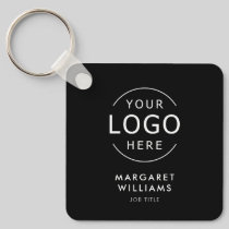 Simple Minimalist Logo QR Code Business Card Keychain