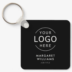 Simple Minimalist Logo QR Code Business Card Keychain