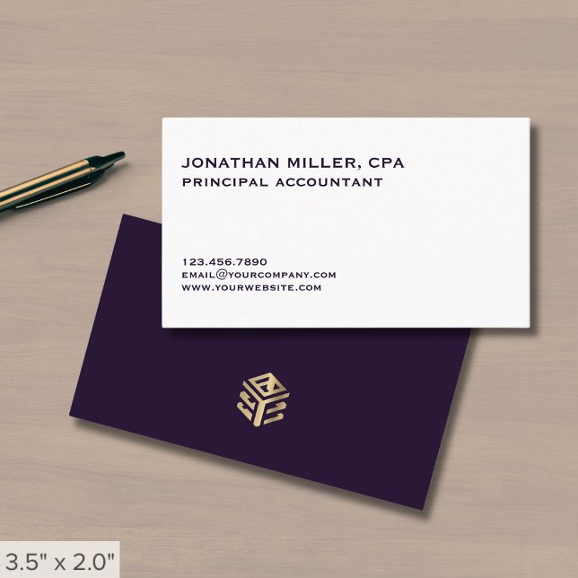 Simple Minimalist Luxe Business Card (Creator Uploaded)