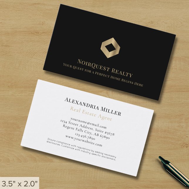Simple Minimalist Luxury Logo Business Card (Creator Uploaded)
