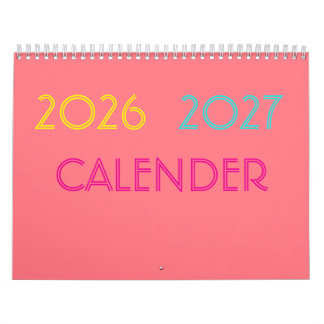 Simple Minimalist Modern Colorful Calendar 2023