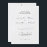 Simple Minimalist Modern Eucalyptus Olive Wedding  Invitation<br><div class="desc">Simple Minimalist Black and White Modern Wedding invitation with eucalyptus leaves and olives. Please find more matching designs and variations from my "blissweddingpaperie" store. And feel free to contact me for further customization or matching items.</div>