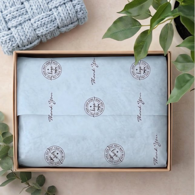 Simple Minimalist Modern Light Blue Tissue Paper (Creator Uploaded)