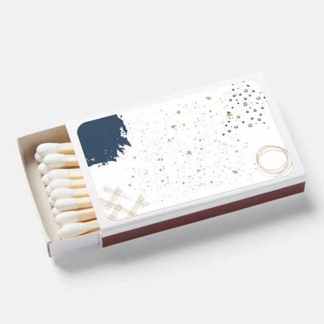 Simple Minimalist Modern Personalized Matchboxes (Front Open)
