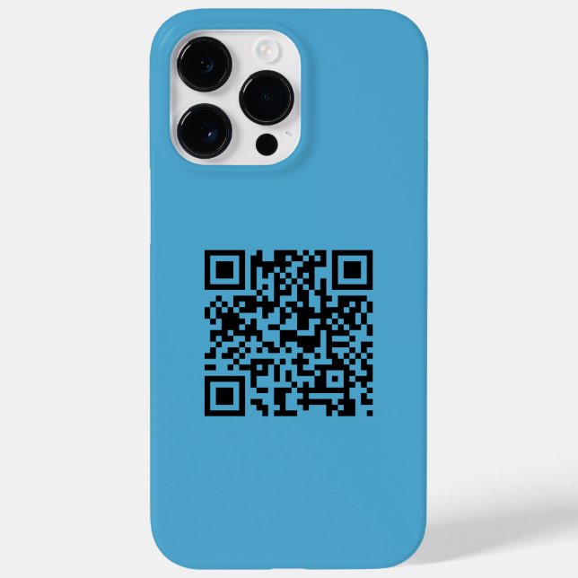 Simple Minimalist Modern Promotional QR Code Case-Mate iPhone Case (Back)