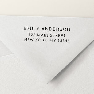 Simple Minimalist Modern Return Address Self-inking Stamp