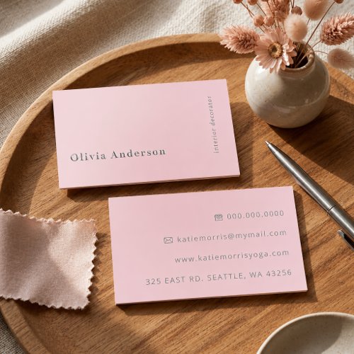 Simple Minimalist Modern Stylish Raised Spot UV Business Card