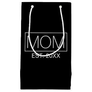 Simple Minimalist Mom Typography   Gift Bag