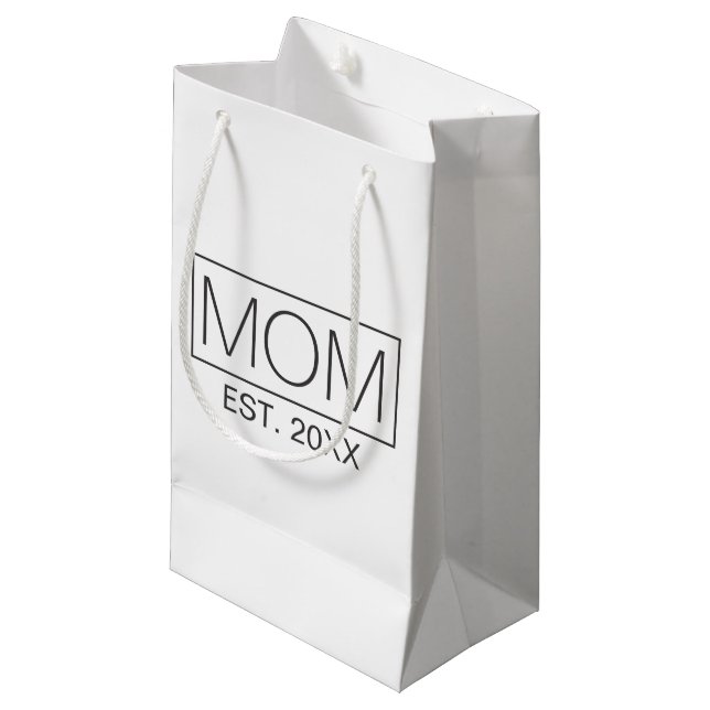 Simple Minimalist Mom Typography | Gift Bag (Front Angled)