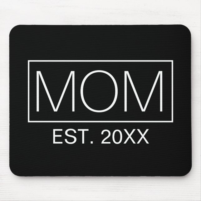 Simple Minimalist Mom Typography | Mouse Pad (Front)