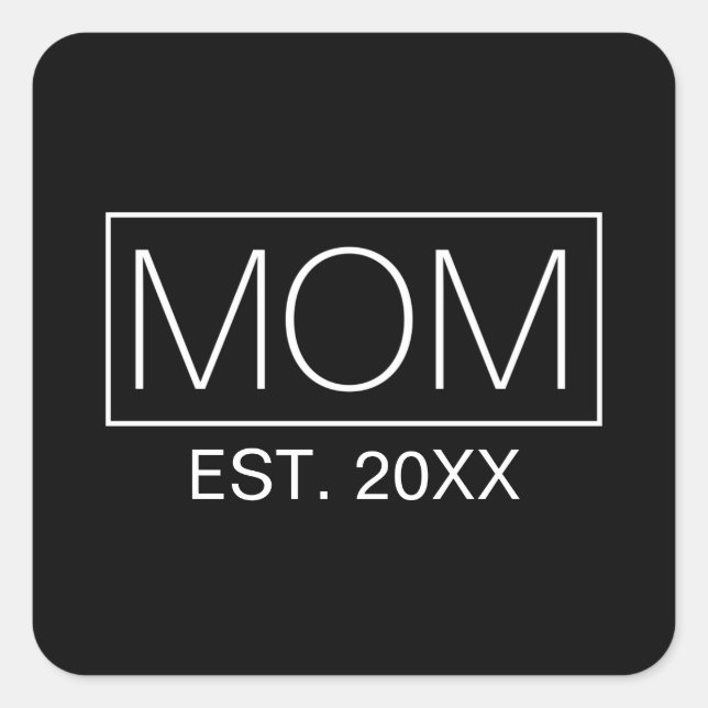 Simple Minimalist Mom Typography | Sticker (Front)