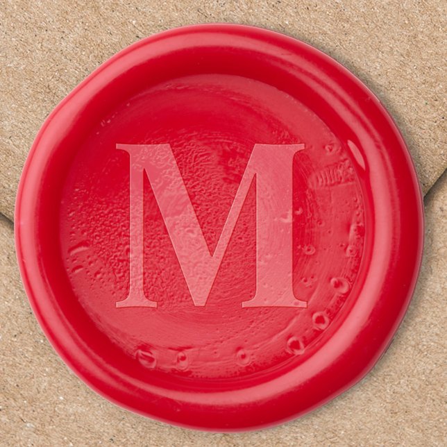 Simple Minimalist Monogram Custom Wax Seal Stamp (Simple monogram Wax seal stamp kit)