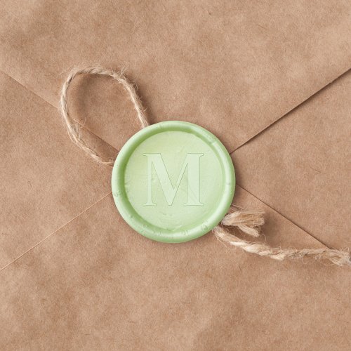 Simple Minimalist Monogram Initial Vintage Classic Wax Seal Stamp