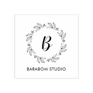 Simple Minimalist Monogram / Logo Business Stamps
