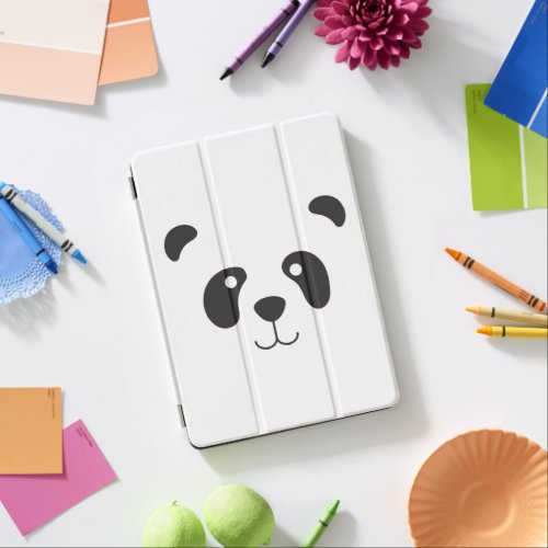 Simple Minimalist Panda Illustration iPad Air Cover