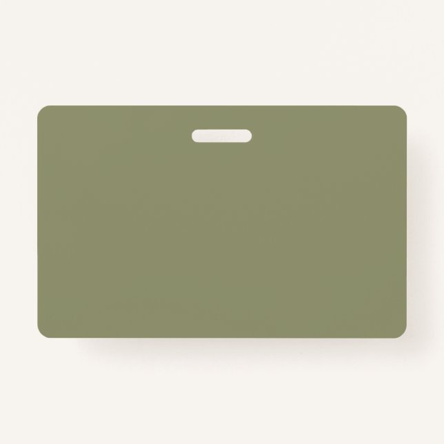 Simple minimalist pastel sage badge (Front)
