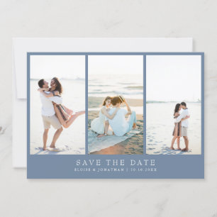 Simple Minimalist Periwinkle Wildflower Photo Save The Date